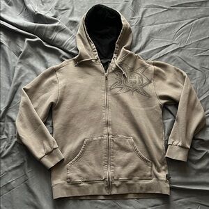 Harley Davidson gray zip up Hoodie